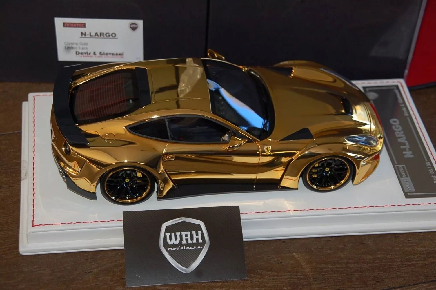 Ferrari F12 N Largo Novitec chrome gold Davis Giovanni