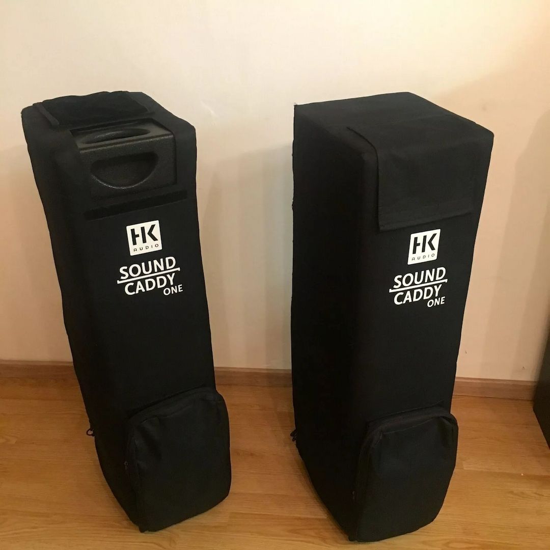 2 x HK Soundcaddy ONE Transportables All-in-One System mit 600 Watt