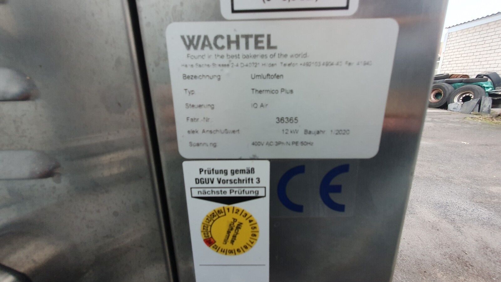 Bäckerei Wachtel Ladenverkaufsofen Umluftofen Thermico Plus