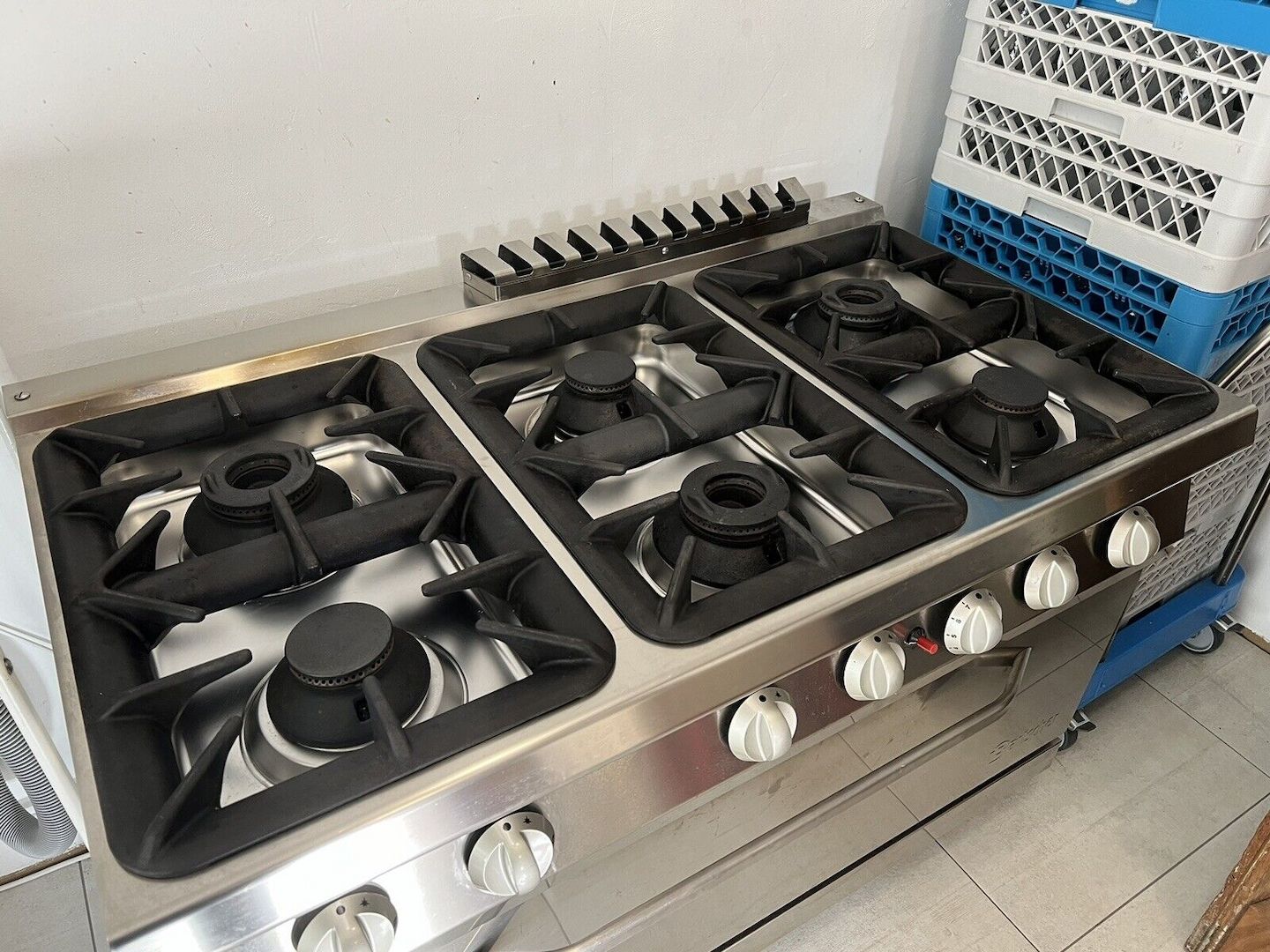 Bartscher Gasherd 6-flammig inkl. Bratplatte