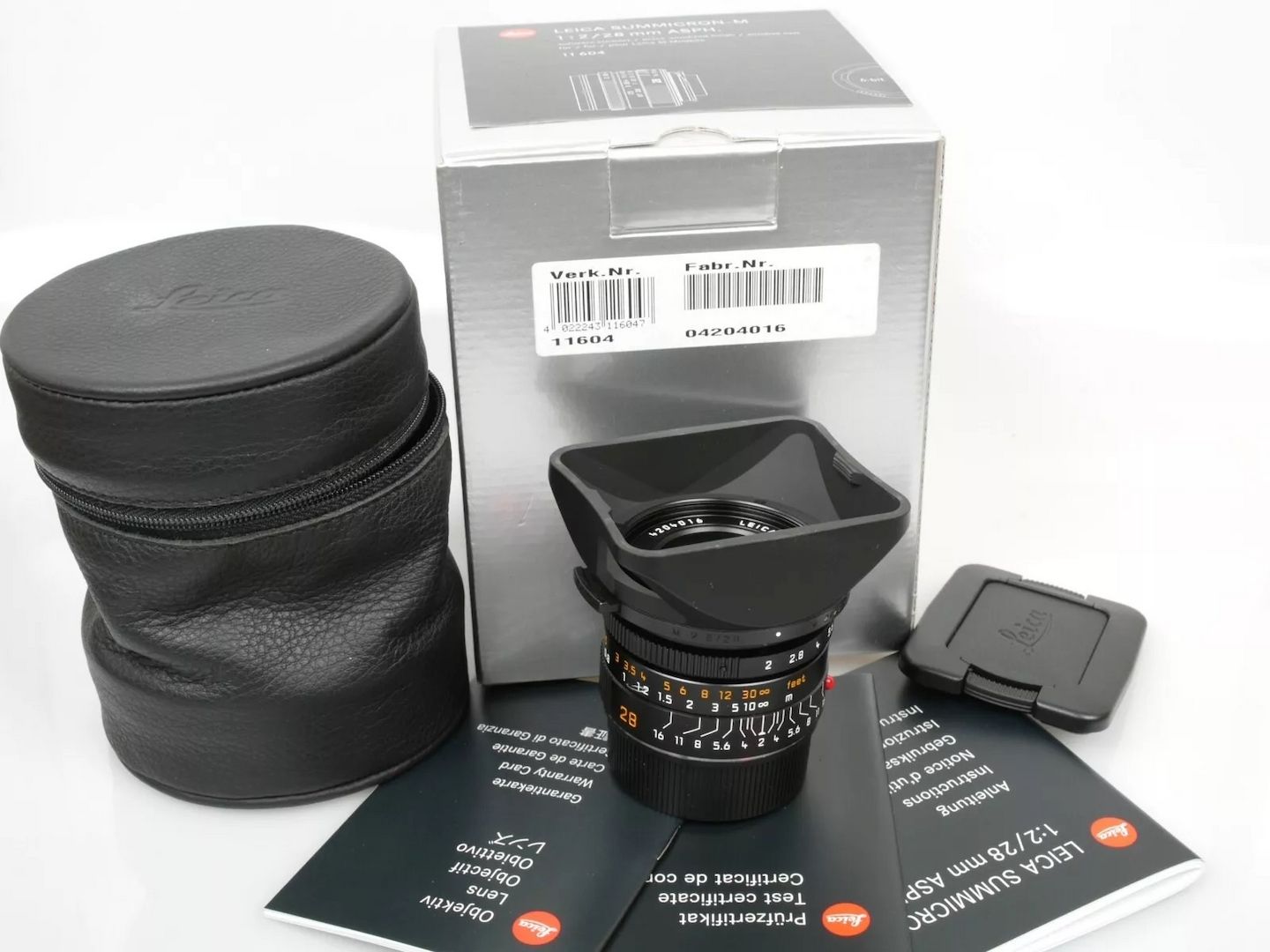Leica SUMMICRON M 28mm 1:2 ASPH. 11604