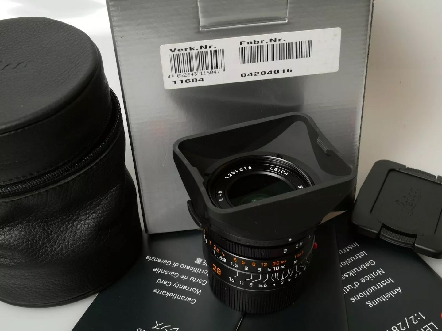 Leica SUMMICRON M 28mm 1:2 ASPH. 11604