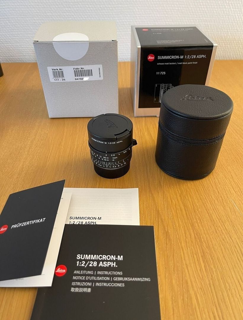 LEICA SUMMICRON-M 28/2 ASPH. MATT SCHWARZ BLACK, LIMITED EDITION
