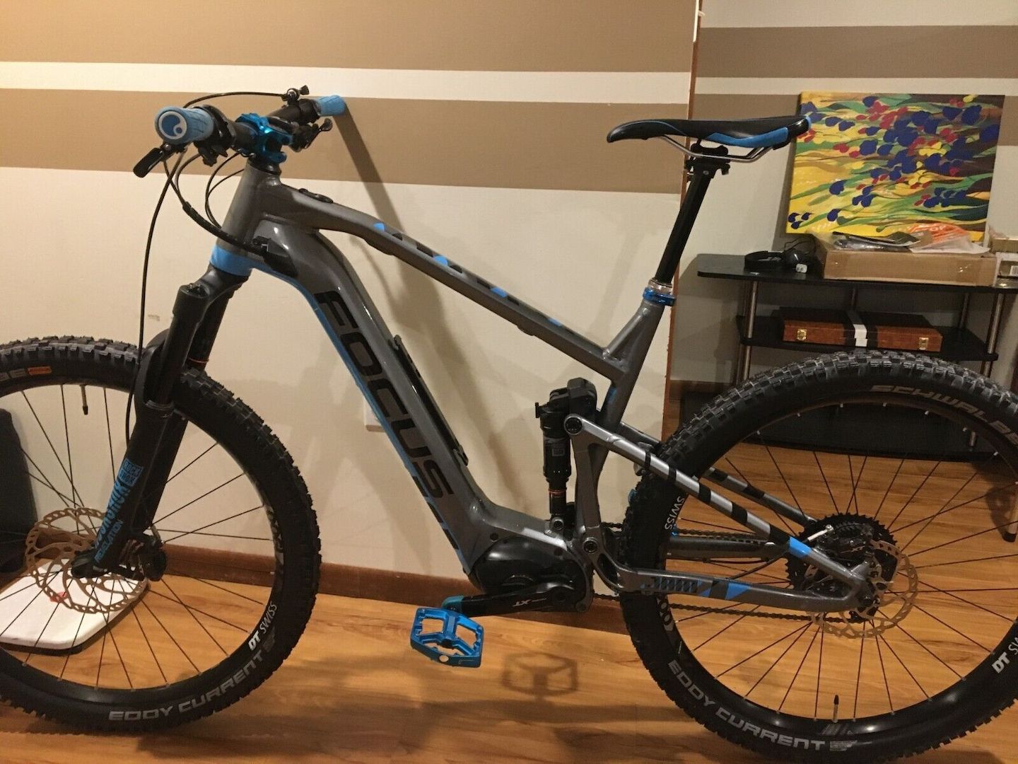 Focus Jam 2 29" Elektrofahrrad, Größe XL, Grau/Blau