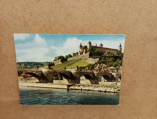 Ak-Würzburg-Alte Mainbrücke.