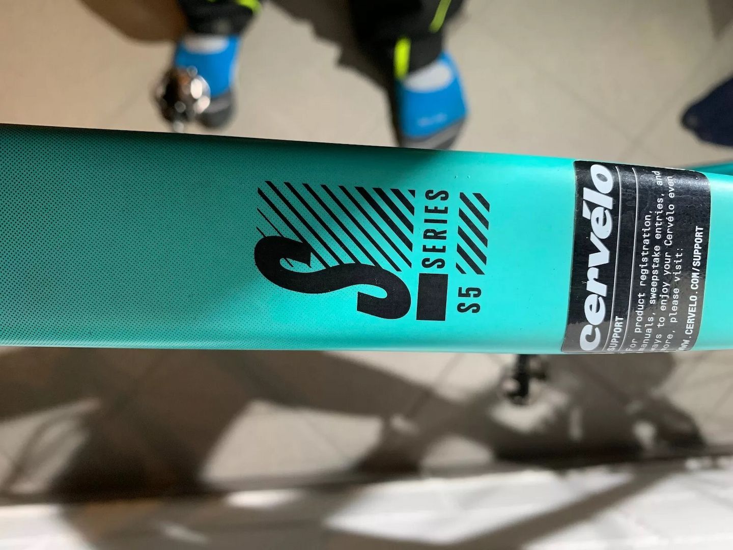 Cervelo S5 2020, grün-schwarz, Voll-Ultegra