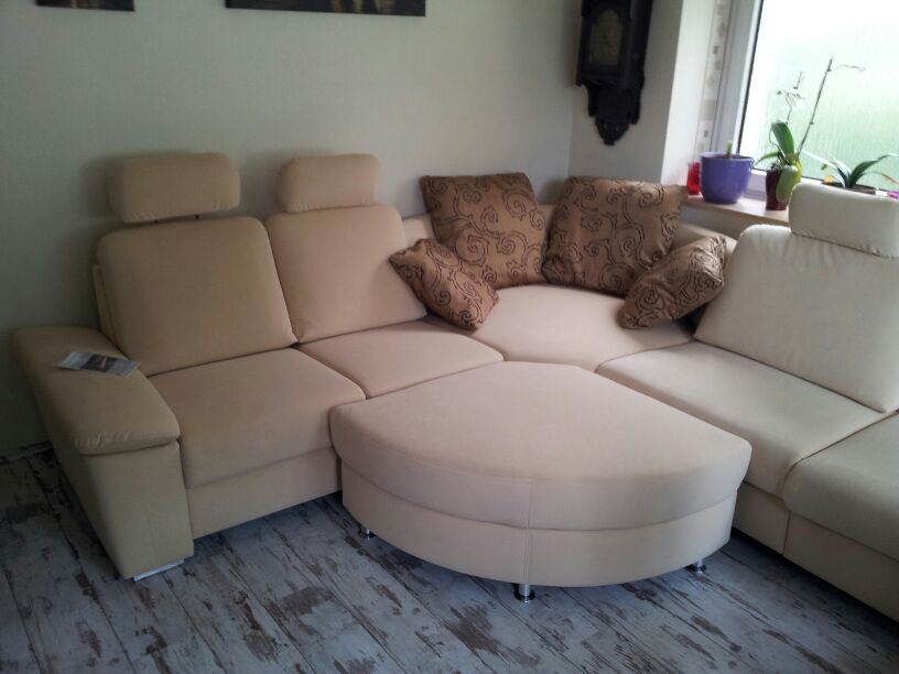Wohnlandschaft Sofa Couch Sitzgarnitur Rundsofa neuwertig