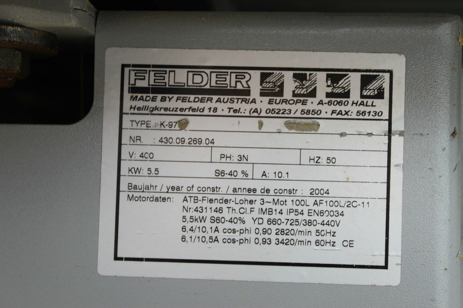 Formatkreissäge Felder K975 Kreissäge Tischlerbedarf Tischler