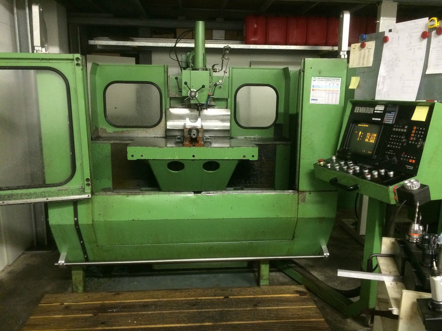 Fräsmaschine Mikron WF 51C CNC Heidenhain 3D-Bahnsteuerung TNC 155