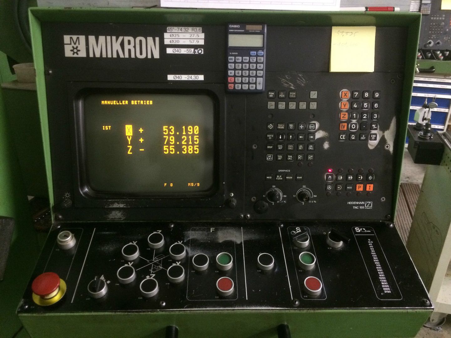 Fräsmaschine Mikron WF 51C CNC Heidenhain 3D-Bahnsteuerung TNC 155