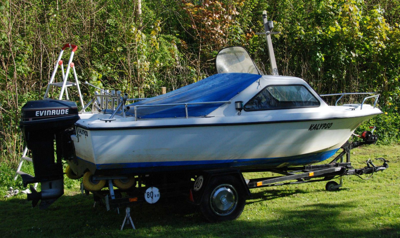 Halbkajütboot Ryds 475  baugleich Hille Roda 16, 50PS AB, Trailer 1000 kg