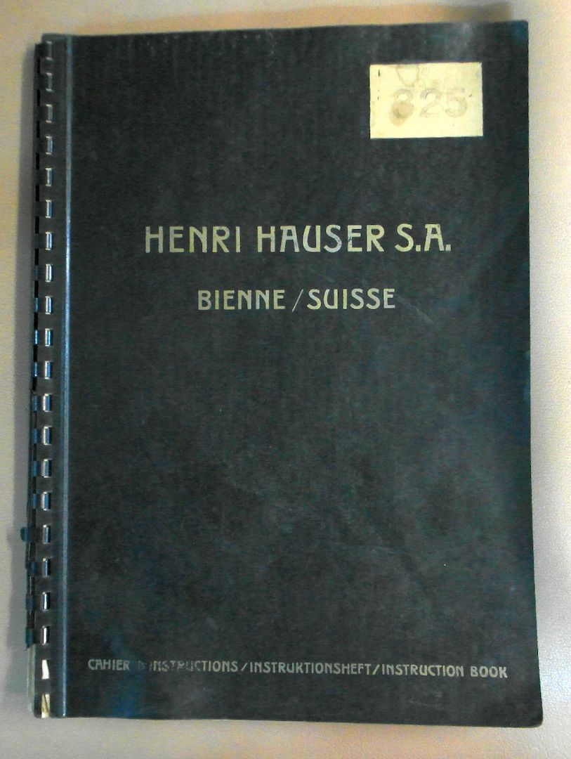 Hauser P 325 optische Koodinatenbohrmaschine