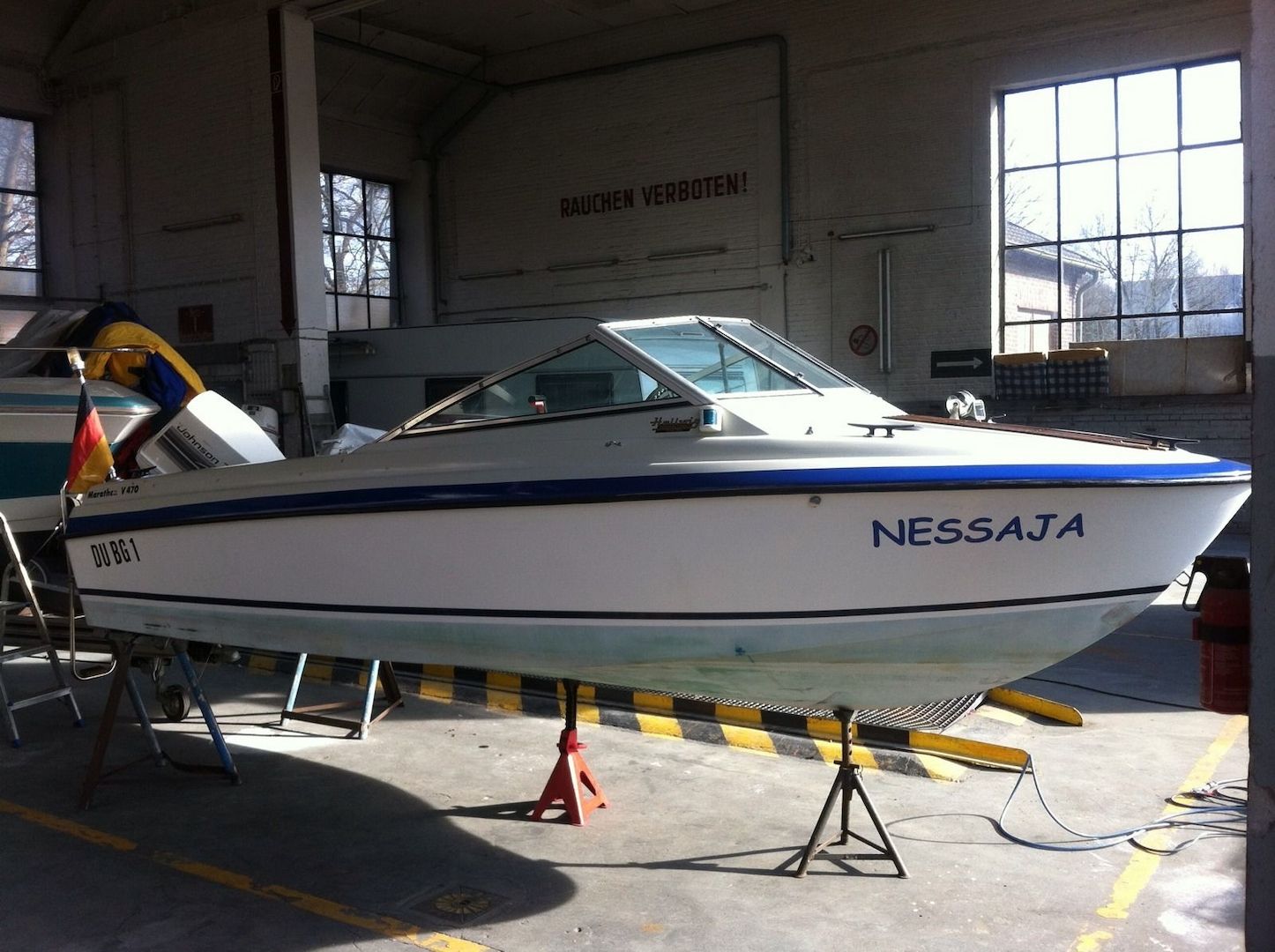 Hellwig Marathon mit Johnson 70 Ps bei bedarf mit neuem Trailer !