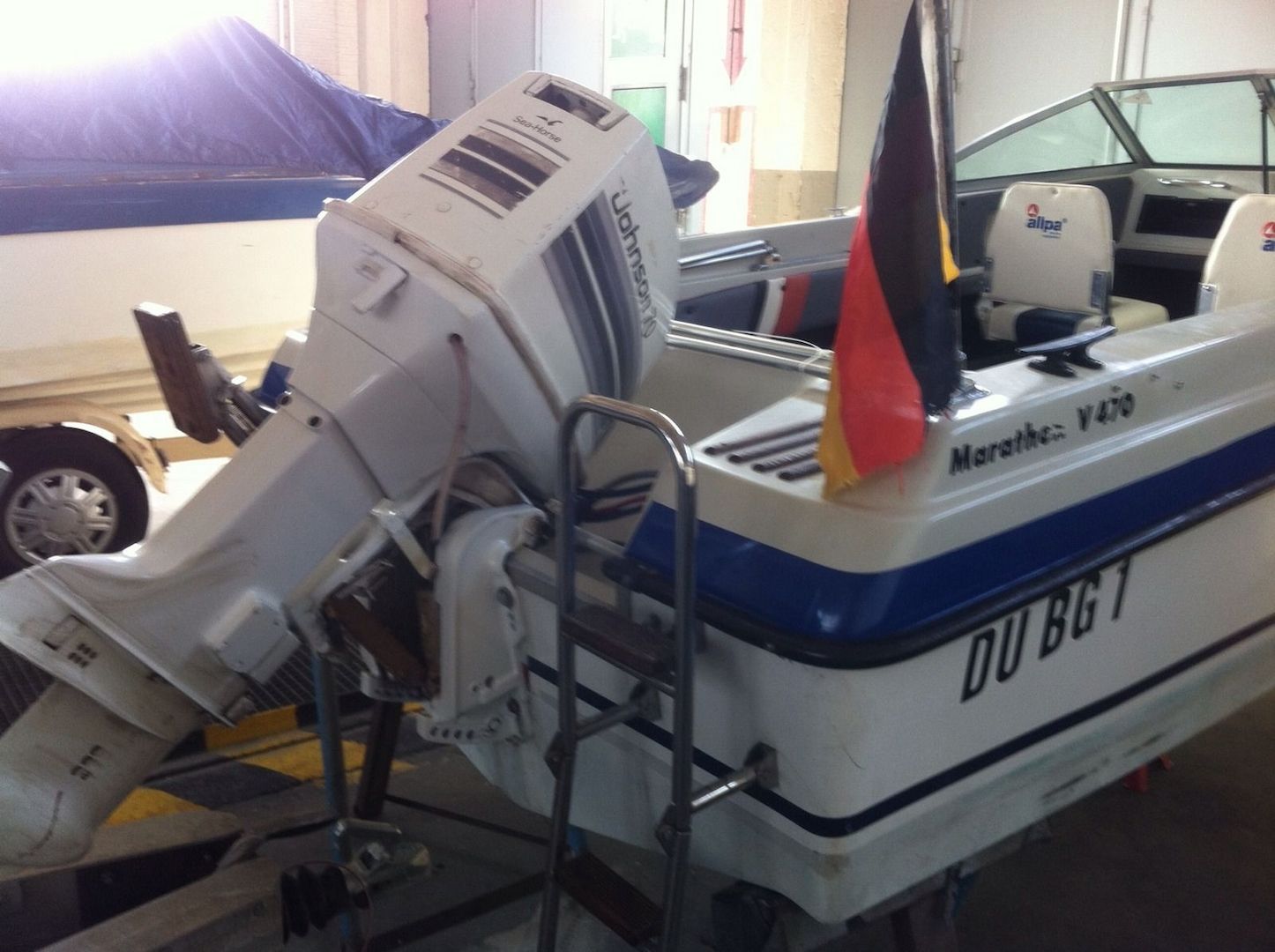 Hellwig Marathon mit Johnson 70 Ps bei bedarf mit neuem Trailer !