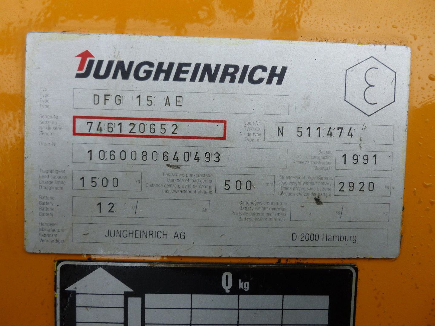 Jungheinrich YALE DFG 15 Dieselstapler Stapler Gabelstapler Frontstapler Bj.91