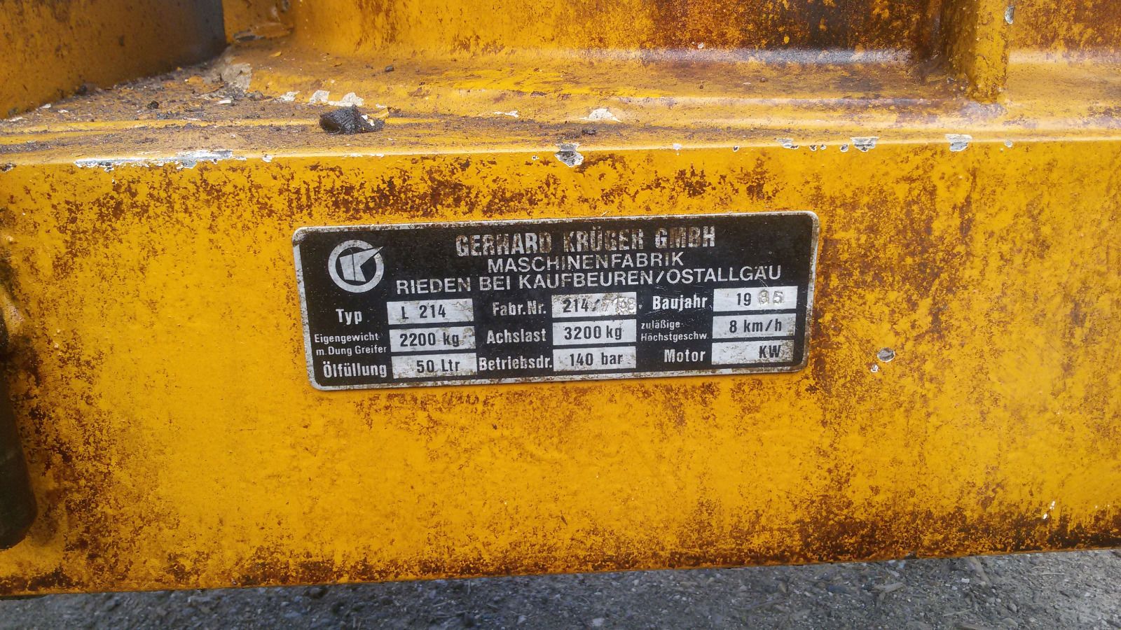 Krüger Anhängebagger