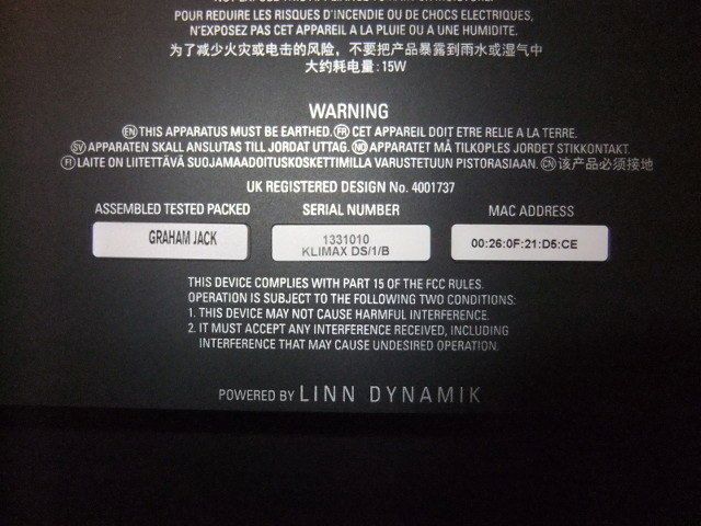 LINN Klimax DS1 Digital Streamer, Schwarz, Dynamik, TOP