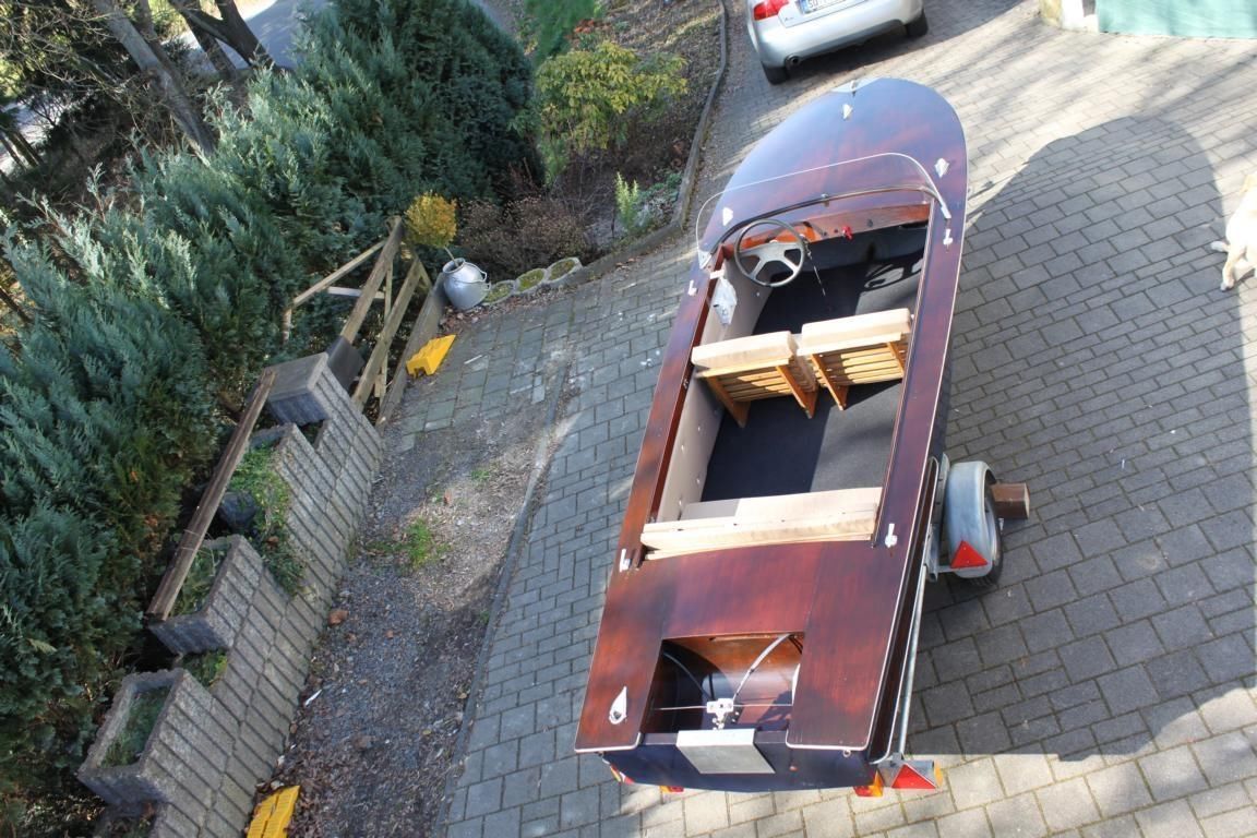 Mahagoni Sportboot wie Riva restauriert 1971 Oldtimer Motorboot