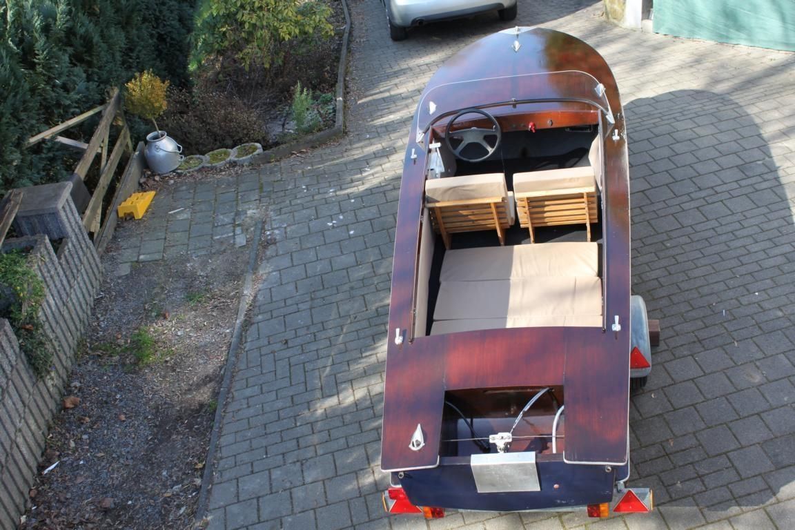 Mahagoni Sportboot wie Riva restauriert 1971 Oldtimer Motorboot