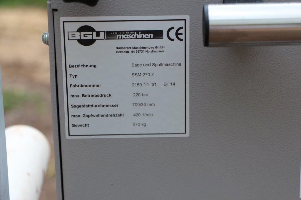 Sägespaltautomat Säge- und Spaltmaschine BGU SSM 270 Z m. 9 Monate Restgarantie