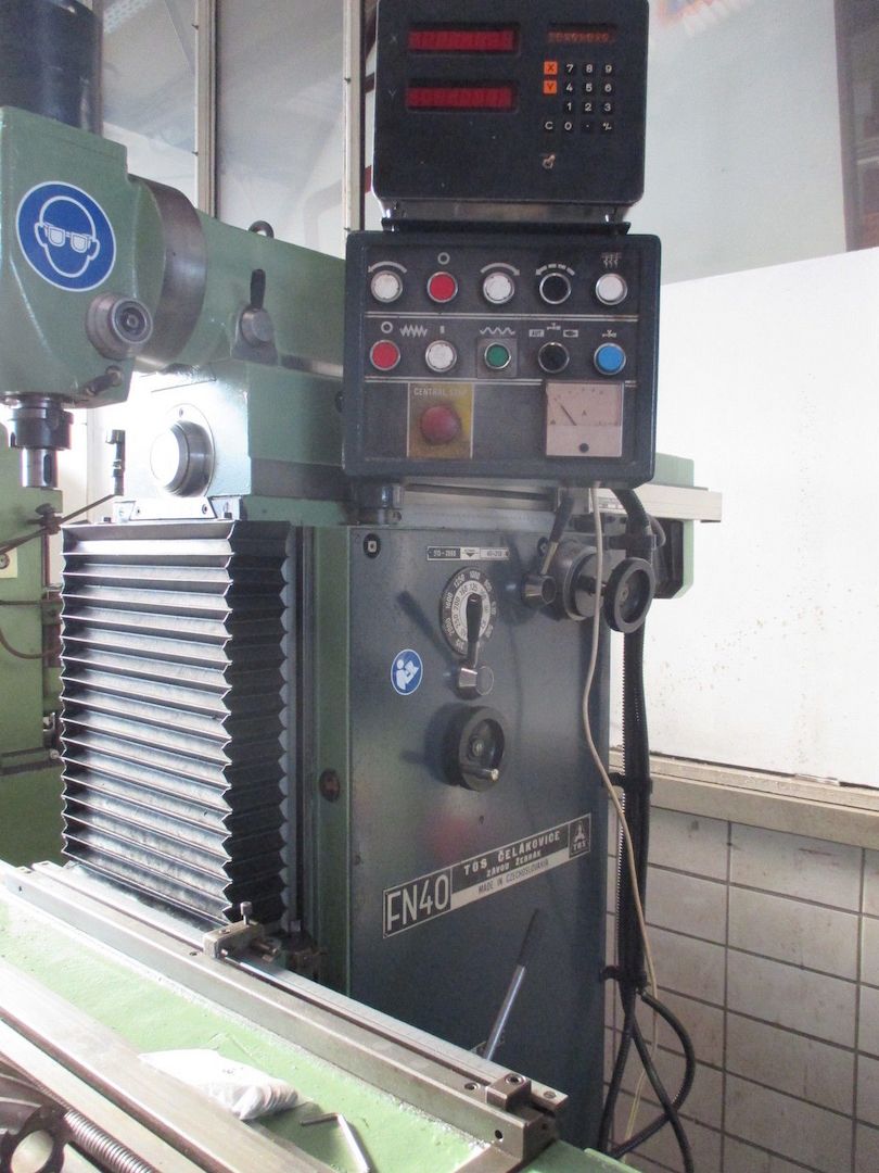 TOP ! TOS FN 40 Universal - Fräsmaschine Heidenhain digital - Deckel