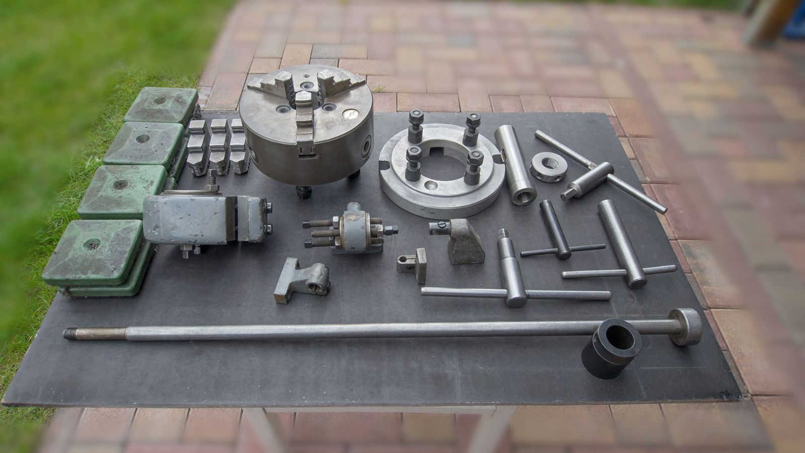 Weiler Drehmaschine Drehbank Praktikant mit div. Zubehör