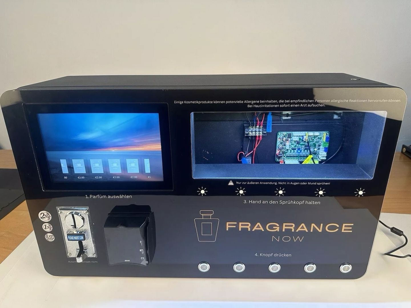 Duftautomat, Parfum Automat, Vending Maschine - 5 Düfte Einstellbar