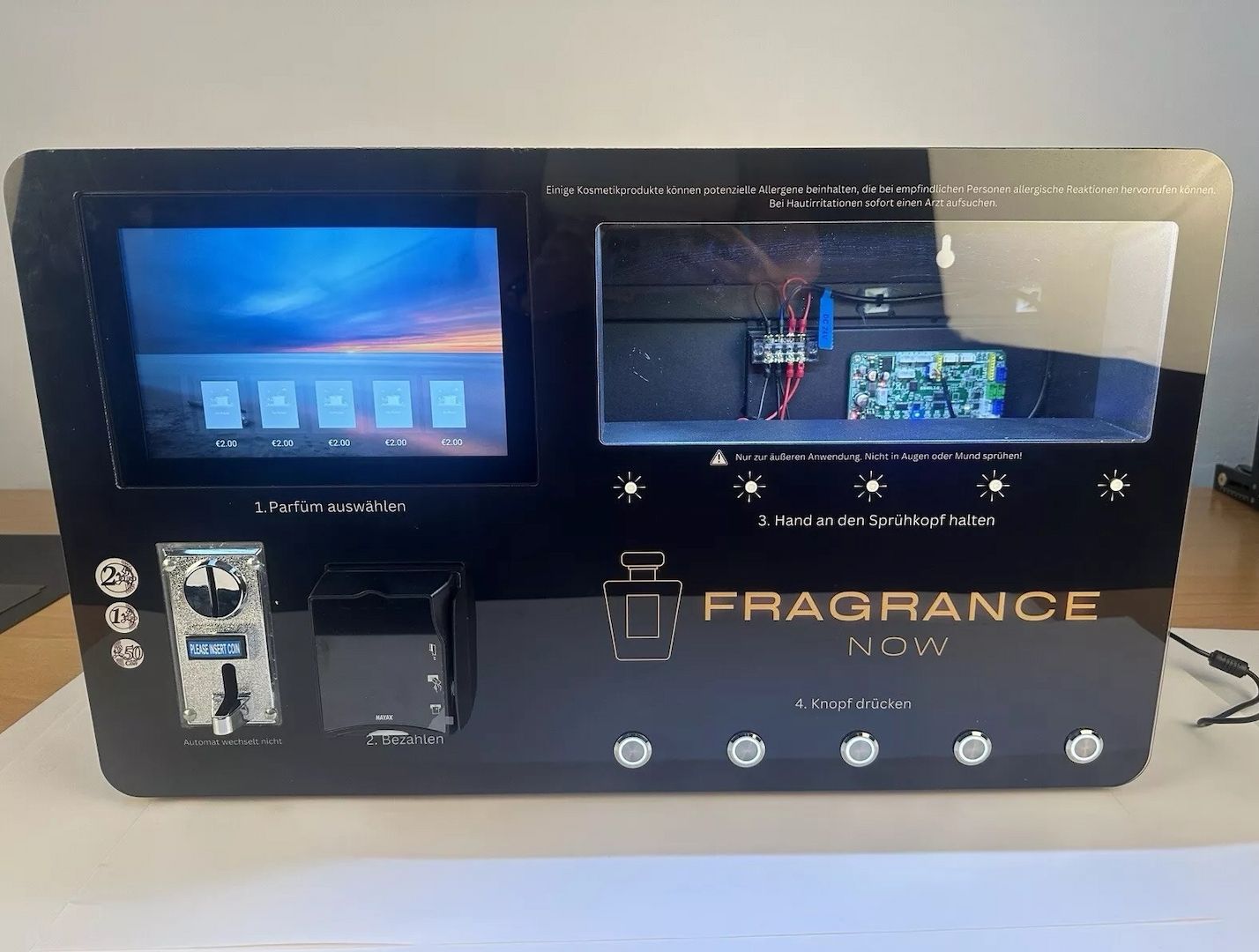 Duftautomat, Parfum Automat, Vending Maschine - 5 Düfte Einstellbar