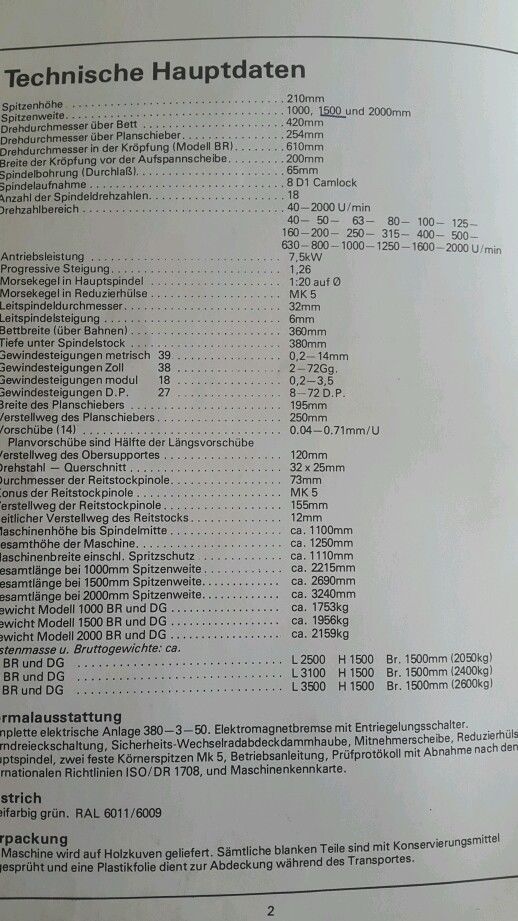 Drehbank Harrison M400 Präzisions-Leit- und Zugspindeldrehmaschine
