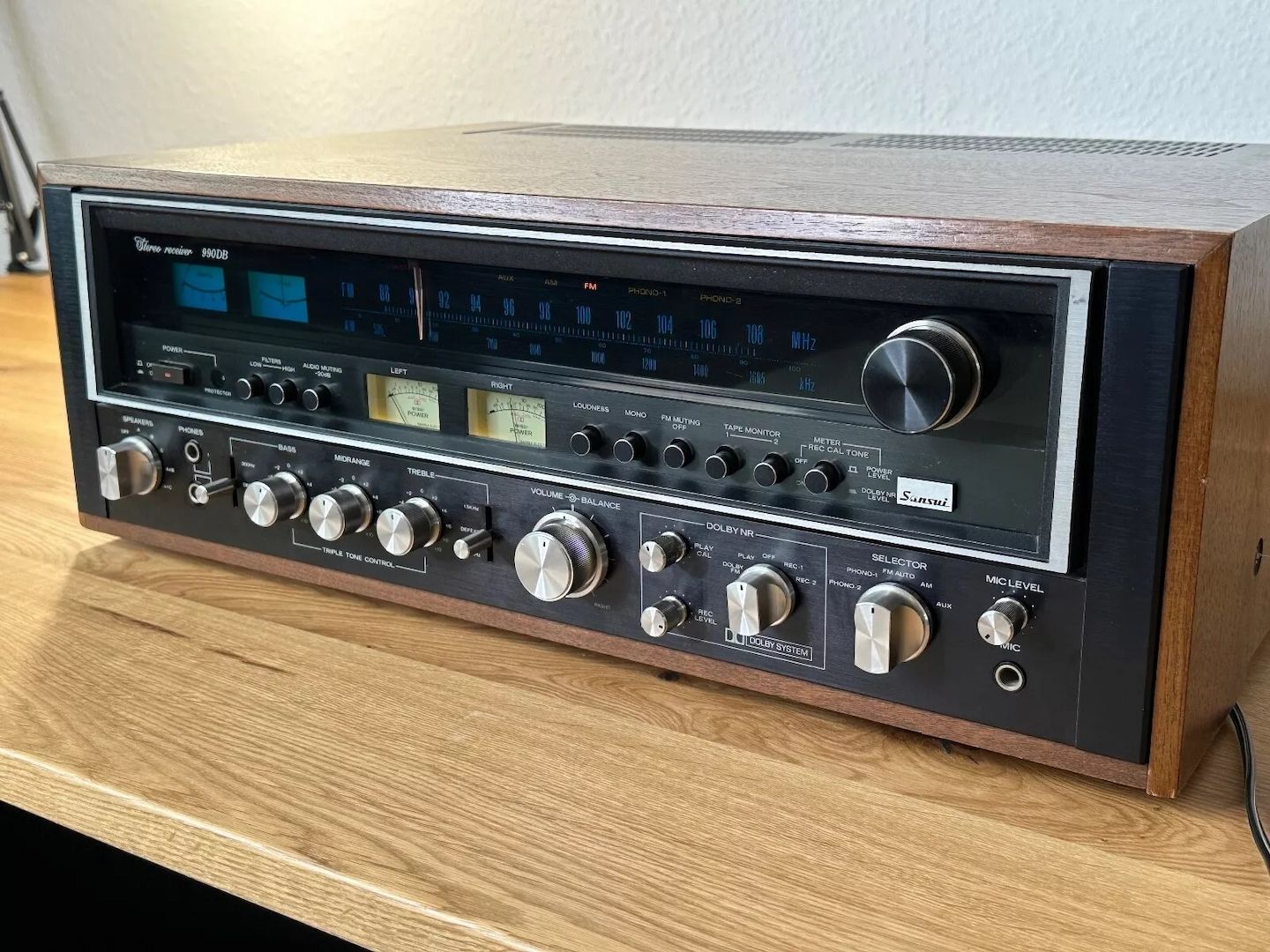 Verstärker Sansui 990 db Schwarz 9090 db Rare Hifi Vintage