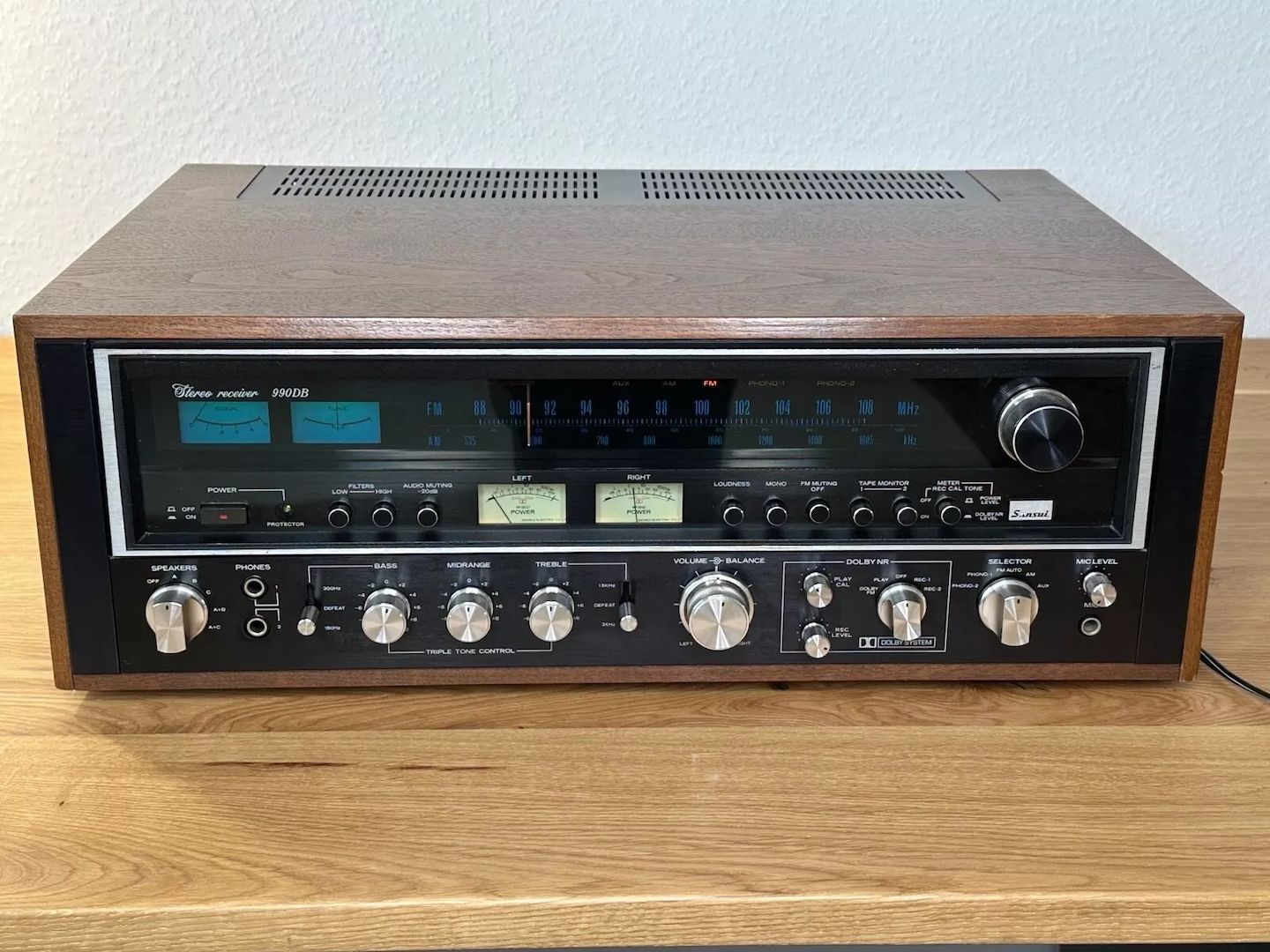 Verstärker Sansui 990 db Schwarz 9090 db Rare Hifi Vintage