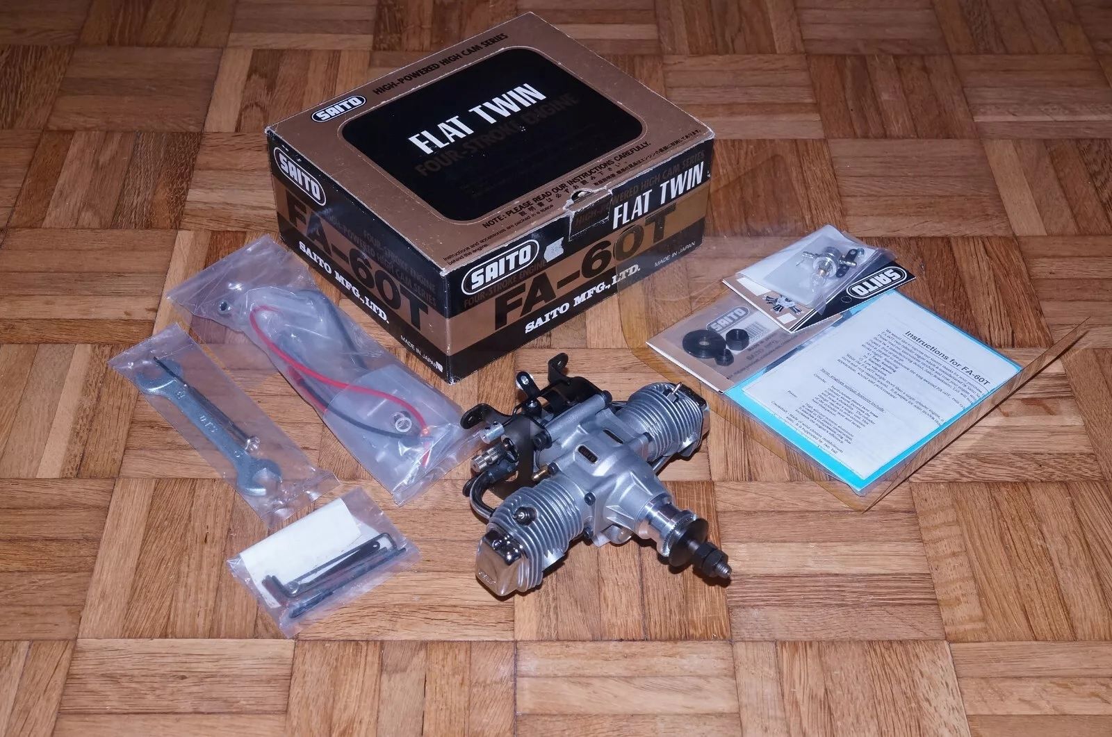 Doppelzylinder 10cc 4-Takt RC Modell Motor Neu