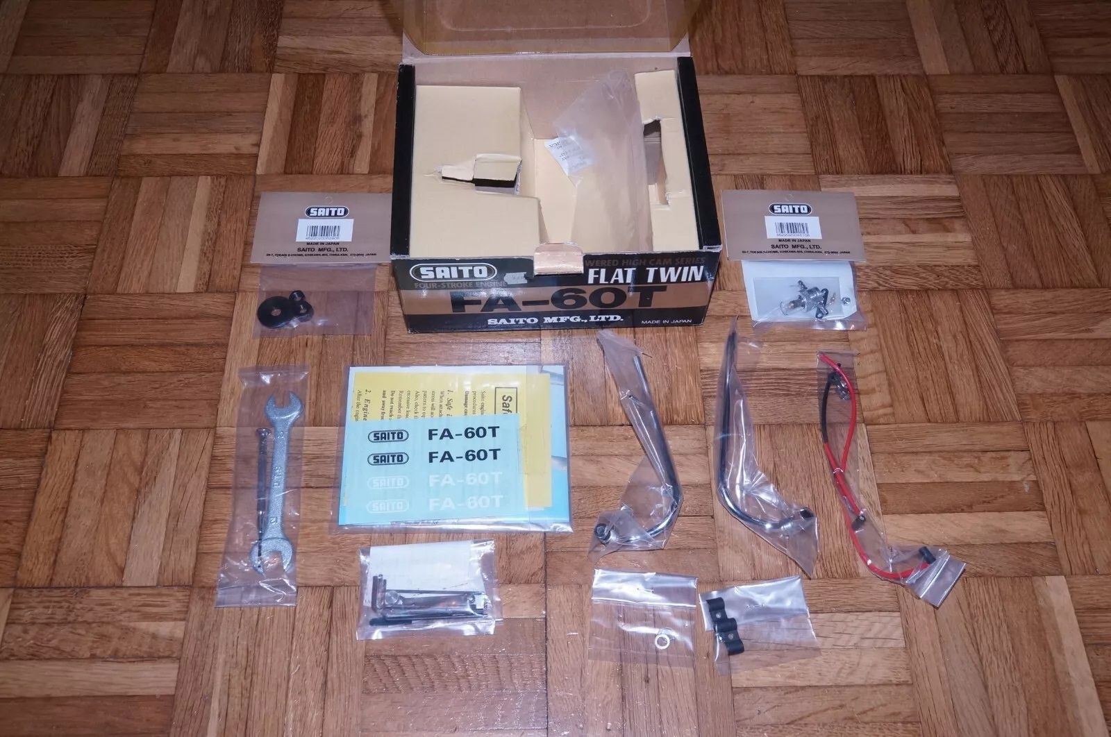 Doppelzylinder 10cc 4-Takt RC Modell Motor Neu