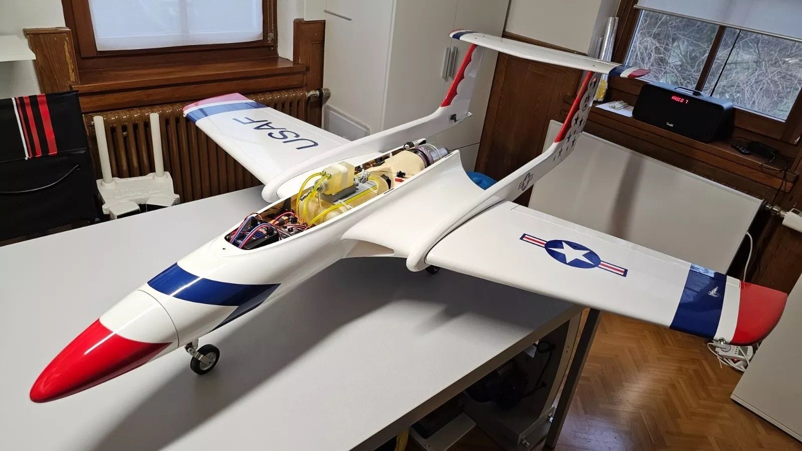 Thunderbird Design mit JetCat P 100 RX Neuwertig