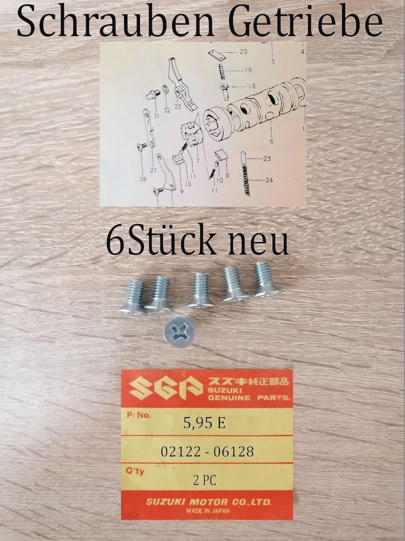 Suzuki GT 500  Getriebeschrauben Suzuki GT 500  Getriebeschrauben
