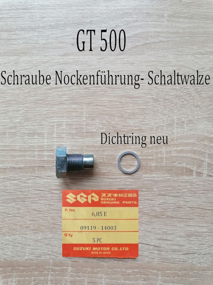 Suzuki GT 500 Nockenführung - Schaltwalze