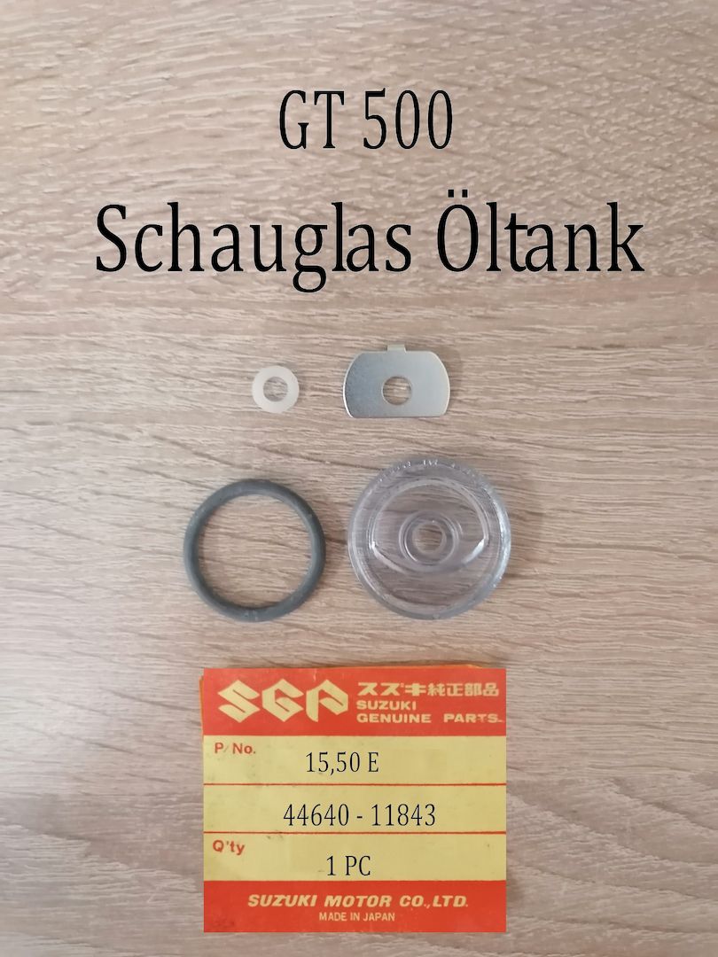 Suzuki GT 500 Schauglas Öltank