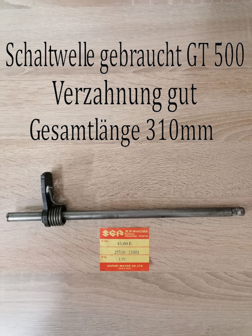 Suzuki GT 500 - T 500 schaltwelle