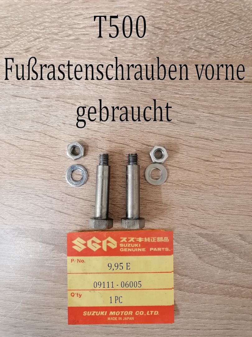 Suzuki T 500 Schrauben Fußrasten
