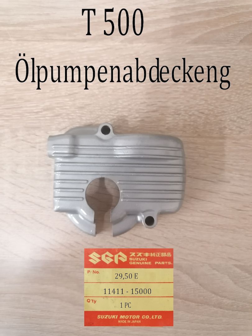 Suzuki T 500 Ölpumpenabdeckung