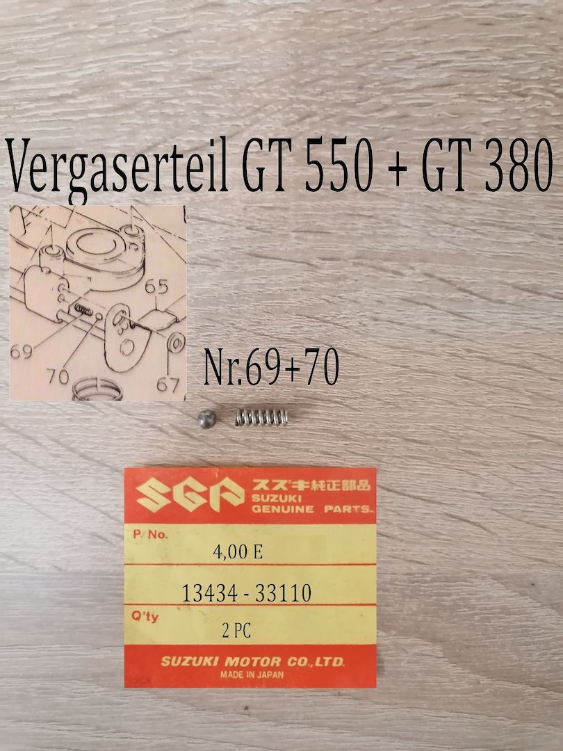 Suzuki GT 550 - GT 380 Vergaserteile