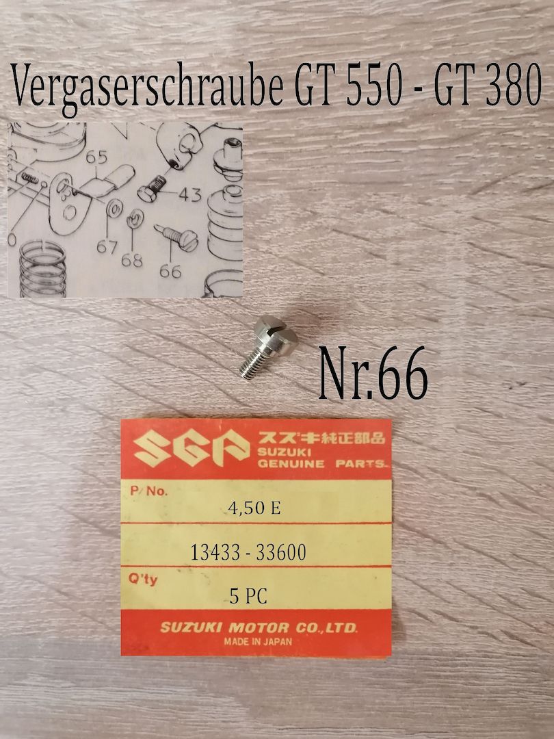 Suzuki GT 550 - GT 380 Vergaserteile