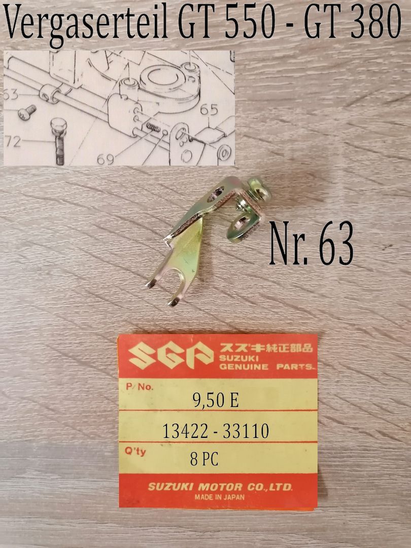 Suzuki GT 550 - GT 380 Vergaserteile