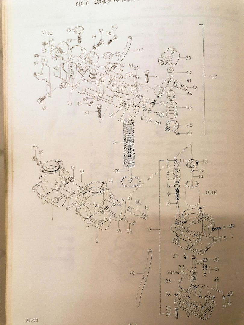 Suzuki GT 550 - GT 380 Vergaserteile