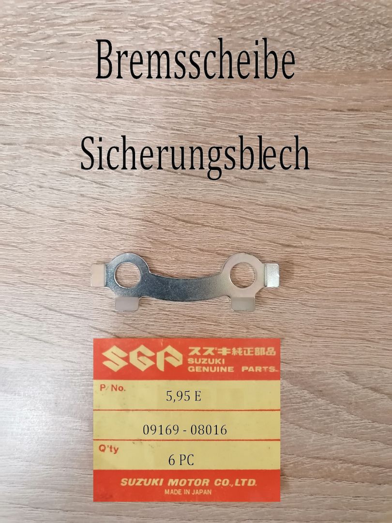 Suzuki GT 380 Sicherungsblech Bremsscheibe