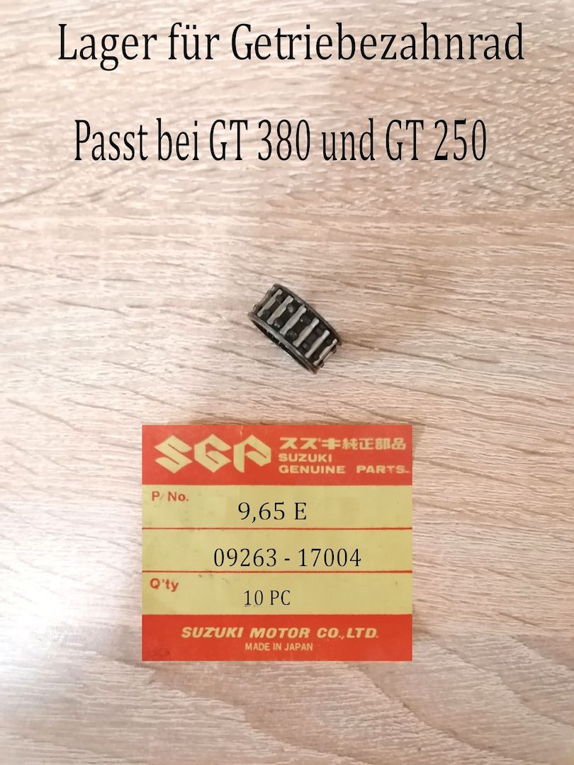 Suzuki GT 380 - GT 250 Lager Getriebezahnrad