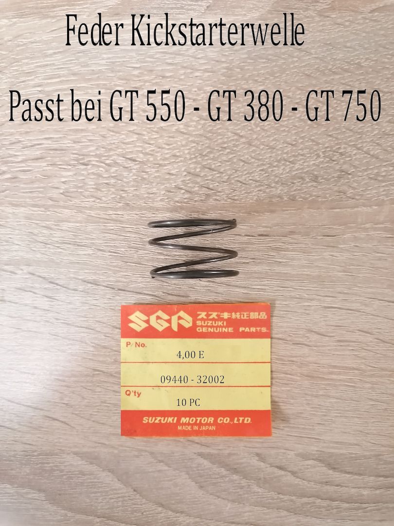 Suzuki GT 380 - GT 550 - GT750 Feder Kickstarterwelle