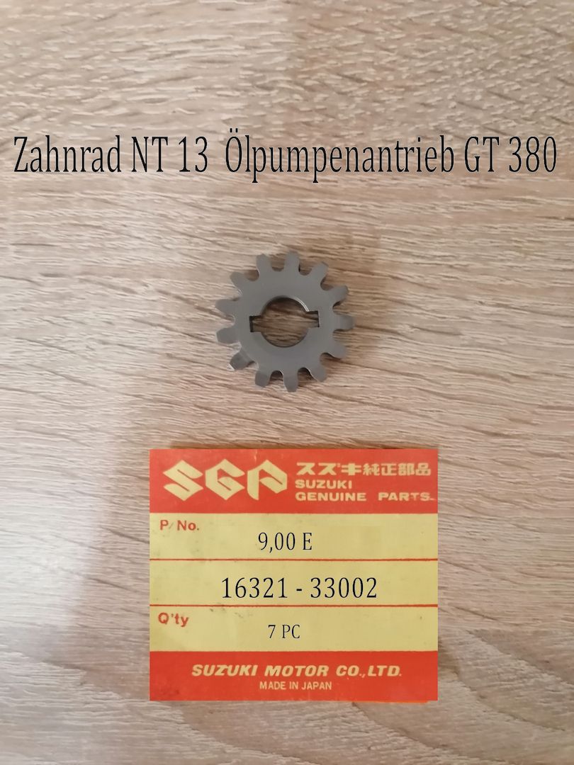 Suzuki GT 380 Zahnrad Ölpumpenantrieb