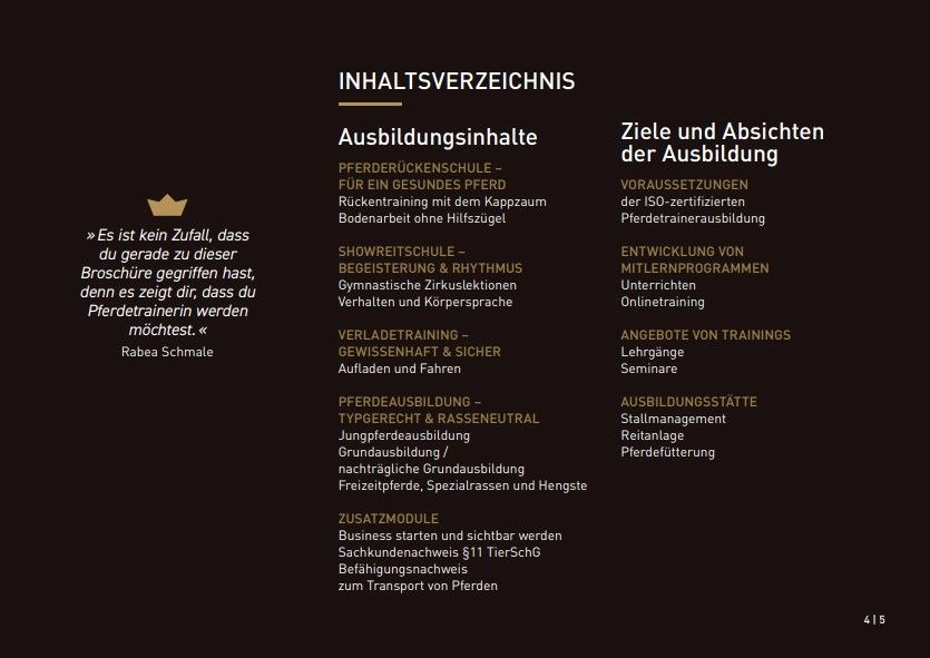 Ausbildungsheft zur zertifizierten Pferdetrainerausbildung