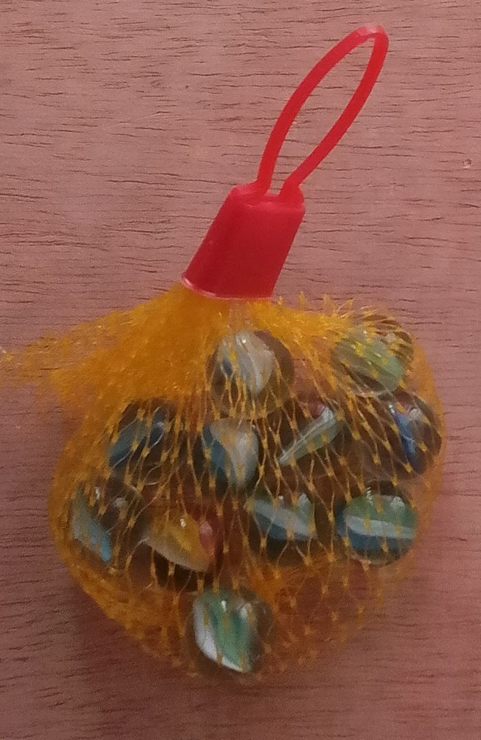 Glass Murmeln In Net 10 pcs 